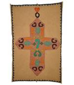 Lal Haveli Vintage Tapestry Cotton Patchwork wall Hanging Ethnic 36 X 53 Inches