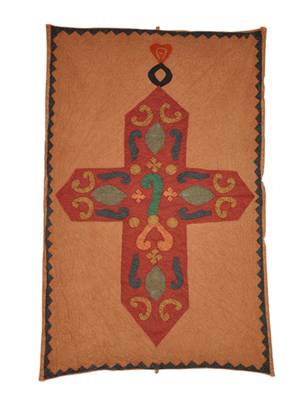 Lal Haveli Vintage Patchwork Cotton wall Hanging Ethnic wall Decor 36 X 53 Inches 1