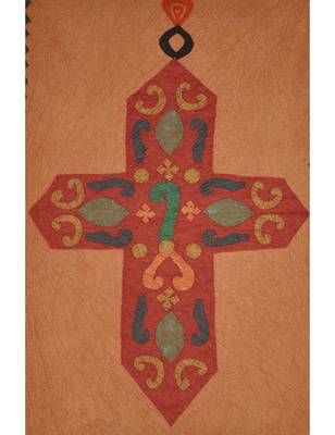 Lal Haveli Vintage Patchwork Cotton wall Hanging Ethnic wall Decor 36 X 53 Inches 2