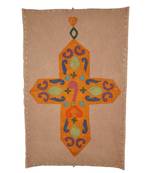 Lal Haveli Handmade wall Hanging Patchwork Tapestry Indian Table Throw 36 X 53 Inches