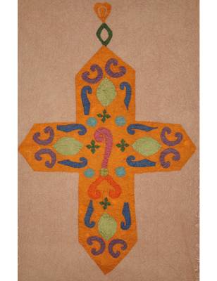 Lal Haveli Handmade wall Hanging Patchwork Tapestry Indian Table Throw 36 X 53 Inches 2