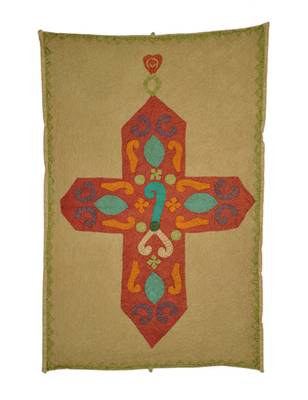 Lal Haveli Vintage Cotton wall Hanging Patchwork Ethnic wall Art 36 X 53 Inches 1