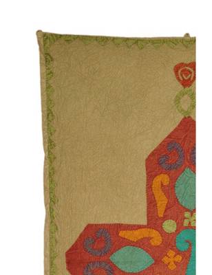 Lal Haveli Vintage Cotton wall Hanging Patchwork Ethnic wall Art 36 X 53 Inches 3
