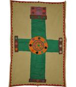 Lal Haveli Indian Patchwork wall Hanging Cotton Ethnic Home Decor 36 X 55 Inches