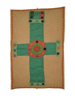 Lal Haveli Ethnic wall Hanging Handmade Patchwork Tapestry Cotton 36 X 53 Inches 1