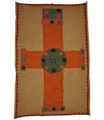 Lal Haveli Vintage wall Hanging Ethnic Patchwork Cotton Table Throw 36 X 53 Inches