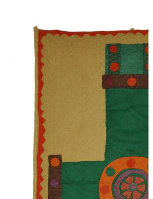 Lal Haveli Ethnic wall Decor Cotton Cross Patchwork wall Hanging Vintage 36 X 55 Inches 3