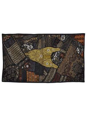 Zari Embroidery wall Hanging Vintage Tapestry Indian Ethnic 26 X 48 Inches 1