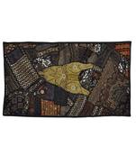 Zari Embroidery wall Hanging Vintage Tapestry Indian Ethnic 26 X 48 Inches