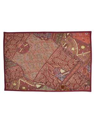 Embroidered Sequins Work Designer Cotton Wall Decor Hanging 1