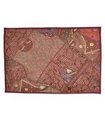 Embroidered Sequins Work Designer Cotton Wall Decor Hanging