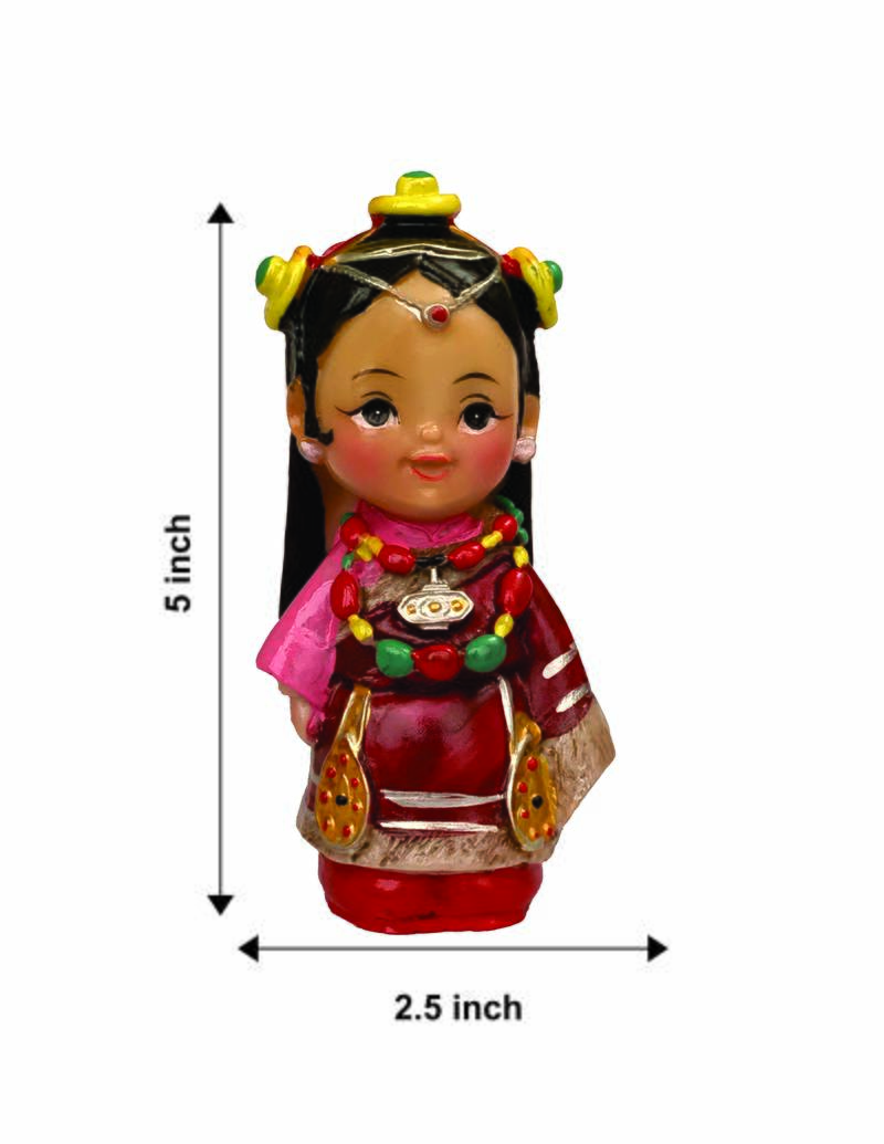 KSHIJU's Feng Shui Tibetan Folk Figurine in Traditional attire with ...
