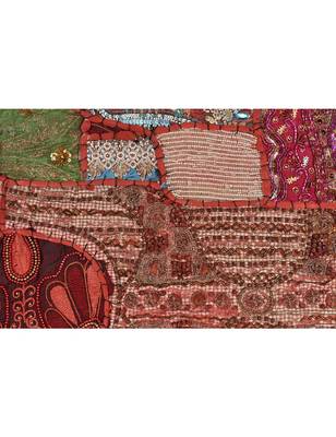 Lal Haveli Decorative Sequins Embroidery Work Design Cotton Handmade wall Hanging 2