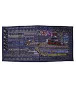 Designer Embroidered Cotton Window Valance Vintage Tapestry 25 X 50 Inches