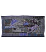 Lal Haveli Handmade Embroidered Work wall Hanging Tapestry 24 X 49 Inches