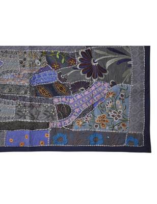 Lal Haveli Handmade Embroidered Work wall Hanging Tapestry 24 X 49 Inches 3