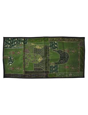 wall Decorative Designer Embroidery Work Patchwork wall Hanging 25 X 49 Inches 1