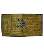 Indian Decorative Embroidered wall Hanging Tapestry 25 X 50 Inches