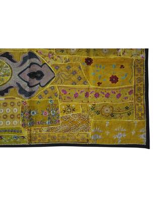 Indian Decorative Embroidered wall Hanging Tapestry 25 X 50 Inches 3