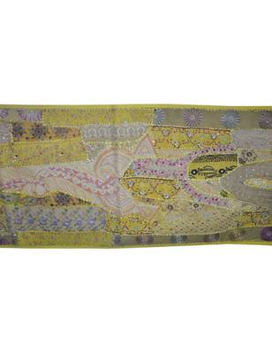 Designer Patchwork wall Hanging Embroidery wall Decor Cotton 21 X 60 Inches 2