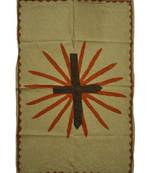 Lal Haveli Traditional Design Patchwork Cotton wall Hanging Vintage Tapestry 35 X 55 Inches