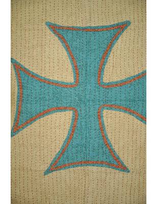 Designer Ethnic wall Hanging Handmade Patchwork Tapestry Cotton 34 X 54 Inches 2