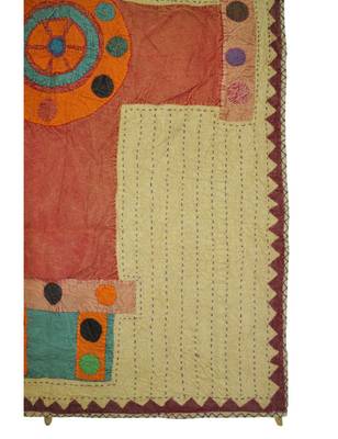 Designer Ethnic wall Hanging Handmade Patchwork Tapestry Cotton 34 X 54 Inches 3