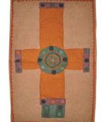 Lal Haveli Designer Cross Patchwork wall Hanging Cotton 35 X 55 Inches