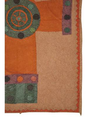 Lal Haveli Designer Cross Patchwork wall Hanging Cotton 35 X 55 Inches 3