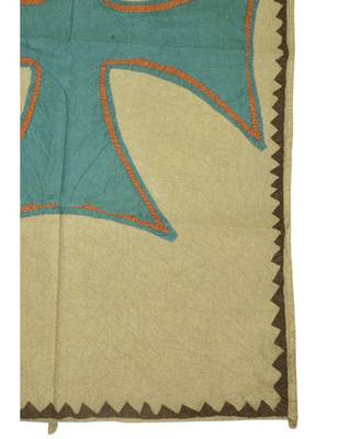 Lal Haveli Home Decorative Cross Patchwork Cotton wall Hanging 35 X 55 Inches 3