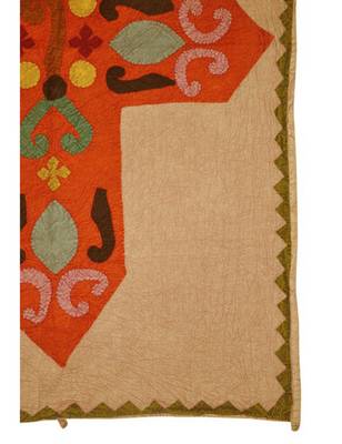 Lal Haveli Jaipuri Designer Cross Patchwork Cotton Wall Tapestry 35 X 55 Inches 3
