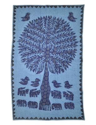 Rajasthani Designer Patchwork Cotton wall Hanging Runner 32 X 54 Inches 1