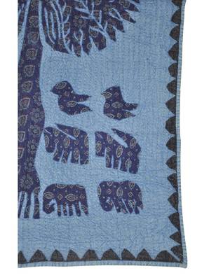 Rajasthani Designer Patchwork Cotton wall Hanging Runner 32 X 54 Inches 3