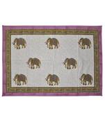 Lal Haveli Cotton Fabric Dining Table Decorations Tablecloth Table Cover 40 X 60 Inch