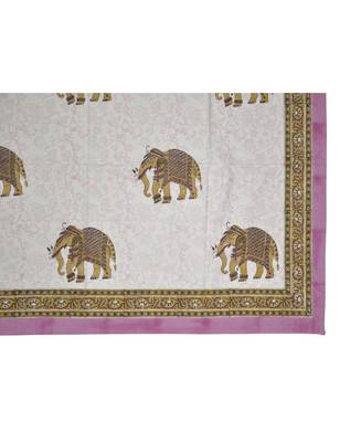 Lal Haveli Cotton Fabric Dining Table Decorations Tablecloth Table Cover 40 X 60 Inch 3