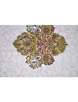 Lal Haveli Floral Block Print Design Cotton Tablecloths 40 X 60 Inch 2