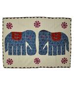 Kantha Stitch patchwork Embriodery Cotton Wall Hanging 40 X 58 Inches