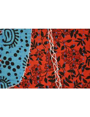 Kantha Stitch patchwork Embriodery Cotton Wall Hanging 40 X 58 Inches 2