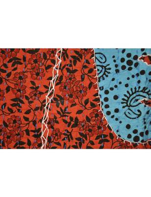 Kantha Stitch patchwork Embriodery Cotton Wall Hanging 40 X 58 Inches 2