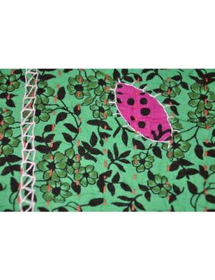 Kantha Stitch patchwork Embriodery Cotton Wall Hanging 40 X 58 Inches 2