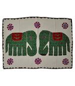 Ethnic Kantha Stitch patchwork Embriodery Cotton Wall Hanging 40 X 58 Inches