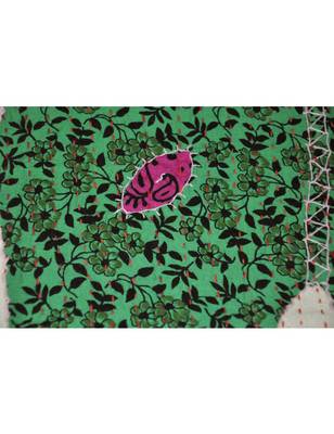 Ethnic Kantha Stitch patchwork Embriodery Cotton Wall Hanging 40 X 58 Inches 2