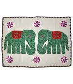Ethnic Kantha Stitch patchwork Embriodery Cotton Wall Hanging 40 X 58 Inches