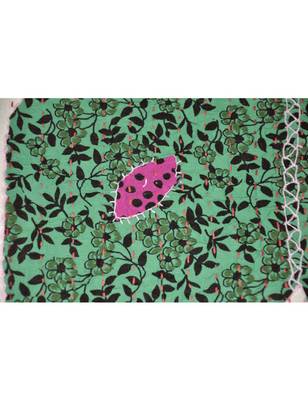 Ethnic Kantha Stitch patchwork Embriodery Cotton Wall Hanging 40 X 58 Inches 2