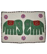 Vintage Kantha Stitch patchwork Embriodery Cotton Wall Hanging 40 X 58 Inches