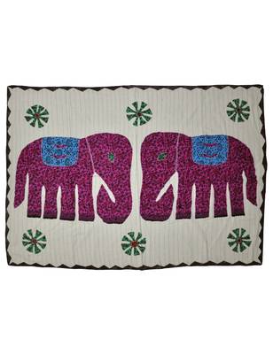 Designer Kantha Work patchwork Embriodery Cotton Wall Hanging 40 X 58 Inches 1