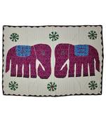 Designer Kantha Work patchwork Embriodery Cotton Wall Hanging 40 X 58 Inches