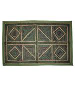 Traditional Embroidered Mirror Work Design Indian Designer Cotton wall Hanging