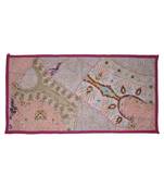 Traditional patchwork Embroidery Work Sequins Work Indian Cotton Wall Hanging