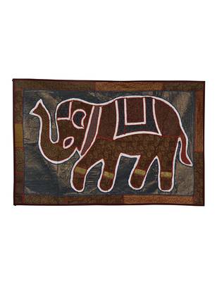 Lal Haveli Handmade Vintage patchwork Elephant Wall Hanging Runner Decoration 1
